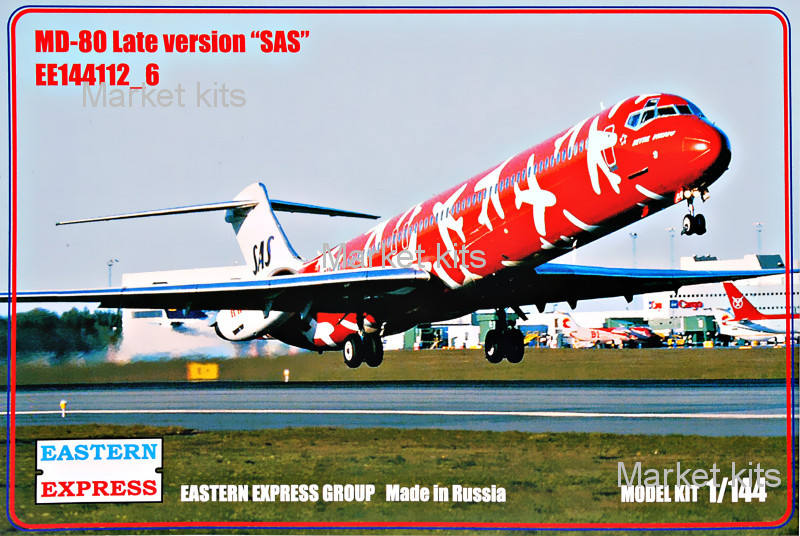 

Авиалайнер MD-80, поздняя версия "SAS" 1:144 Eastern Express (EE144112-06)