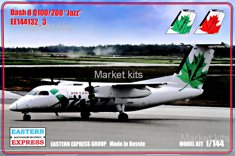 

Пассажирский самолет Dash 8 Q100/200 "Jazz" 1:144 Eastern Express (EE144132-03)