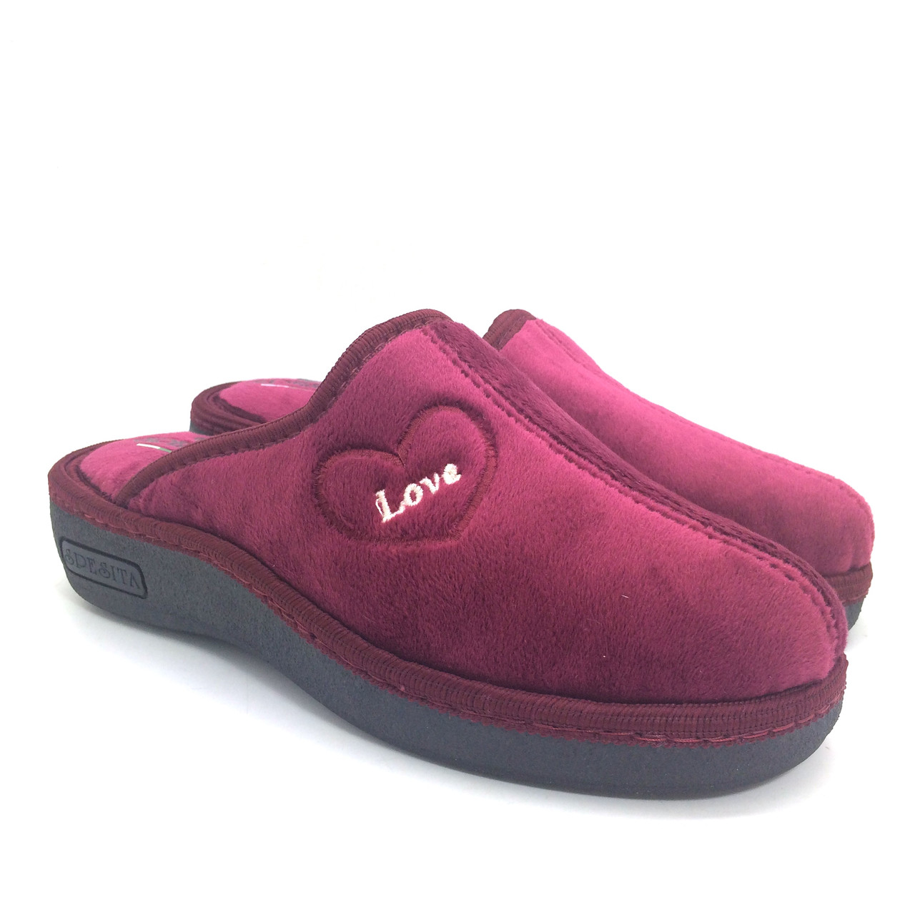 

Тапочки женские Spesita 671B 38 24,5 см бордовые