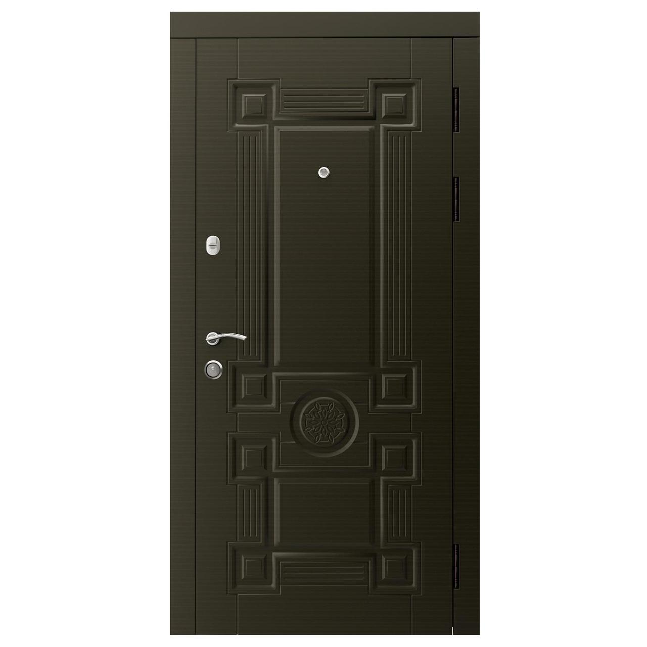 

Двері вхідні SARMAK CLASSIC Геометрія Вулиця Стандарт F+ 850*2040 Венге сірий горизонт