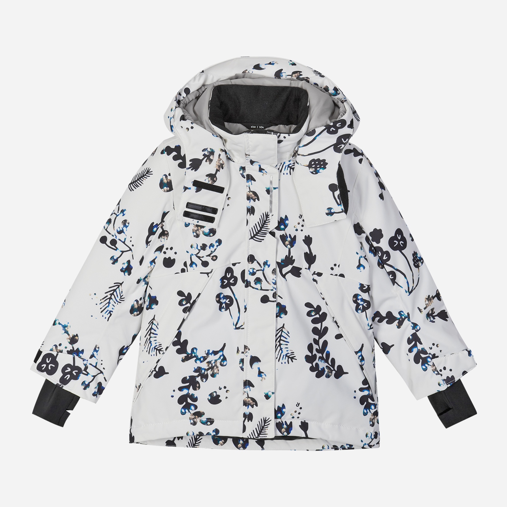 Акція на Дитяча зимова термо лижна куртка для дівчинки Reima Repojoki 521654B-0101 98 см від Rozetka