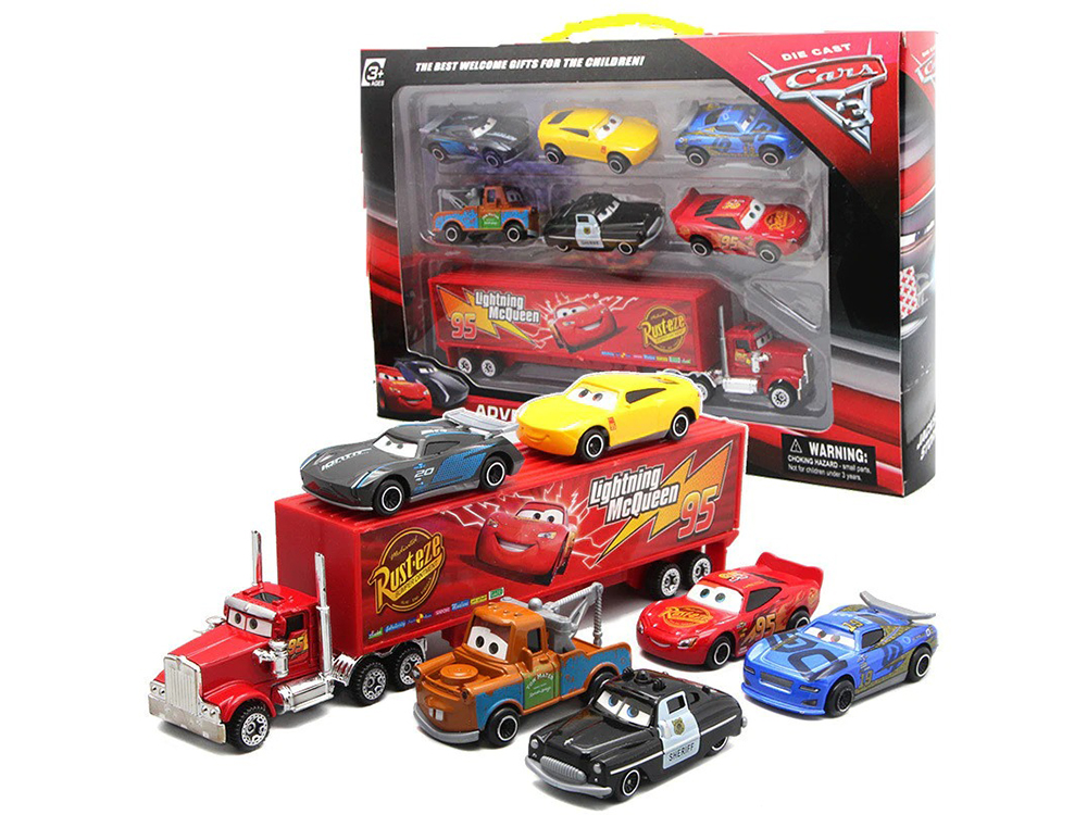 

Набор Die Cast Из 6 машинок и тягач с прицепом (1007-581-00)
