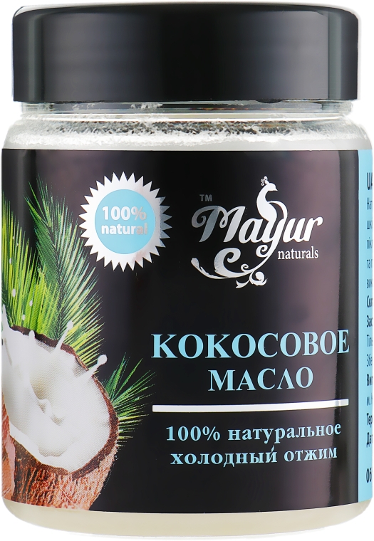 Натуральное кокосовое масло - Mayur 240ml (427453-18232) – в интернет ...