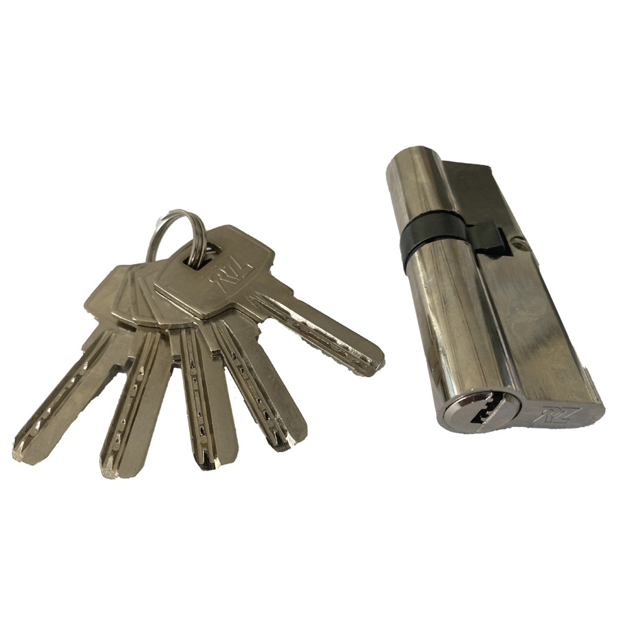 Циліндр для дверного замка RZ 40х40 ключ ключ / 5 пінових ключів .