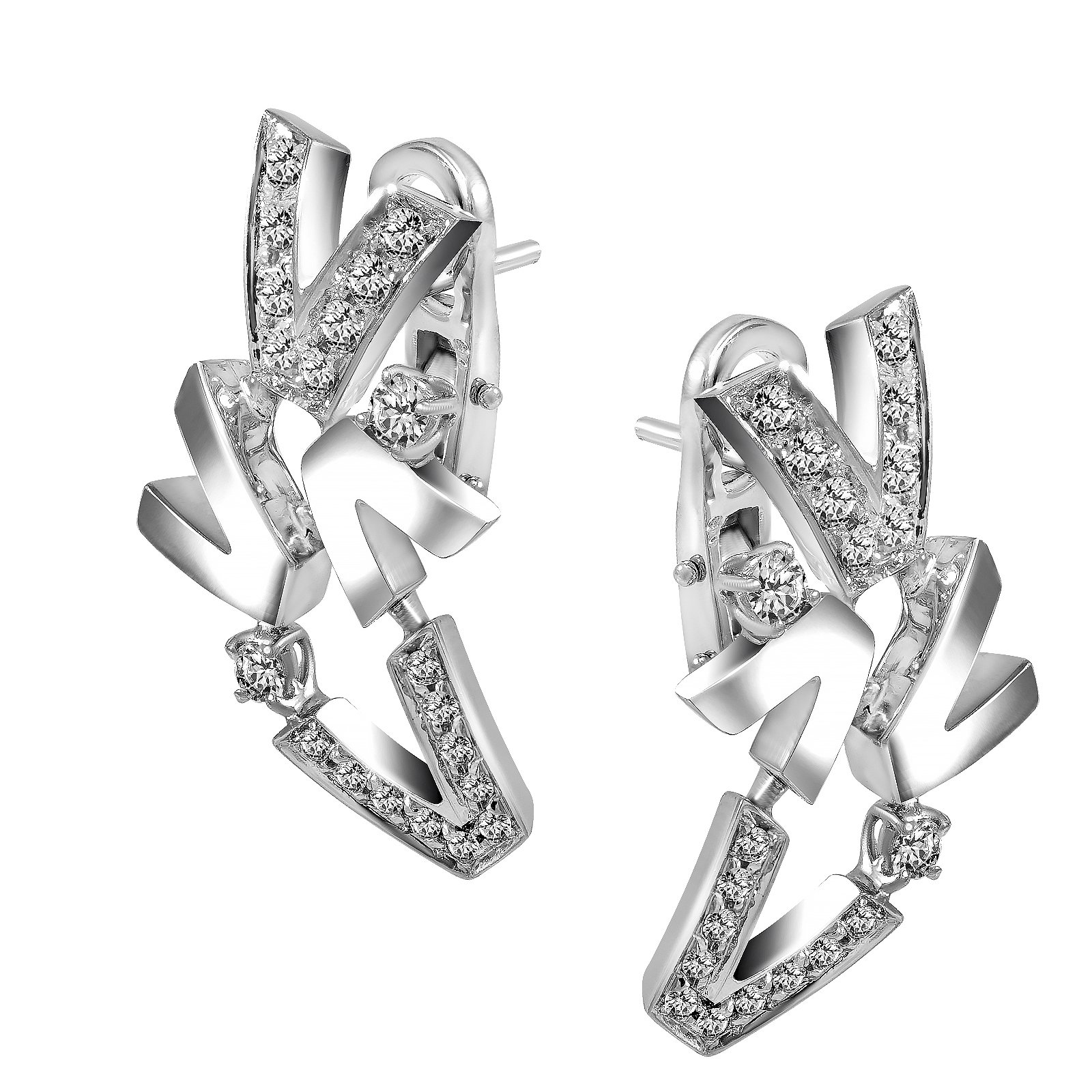 

Серьги из белого золота с бриллиантами 1734884