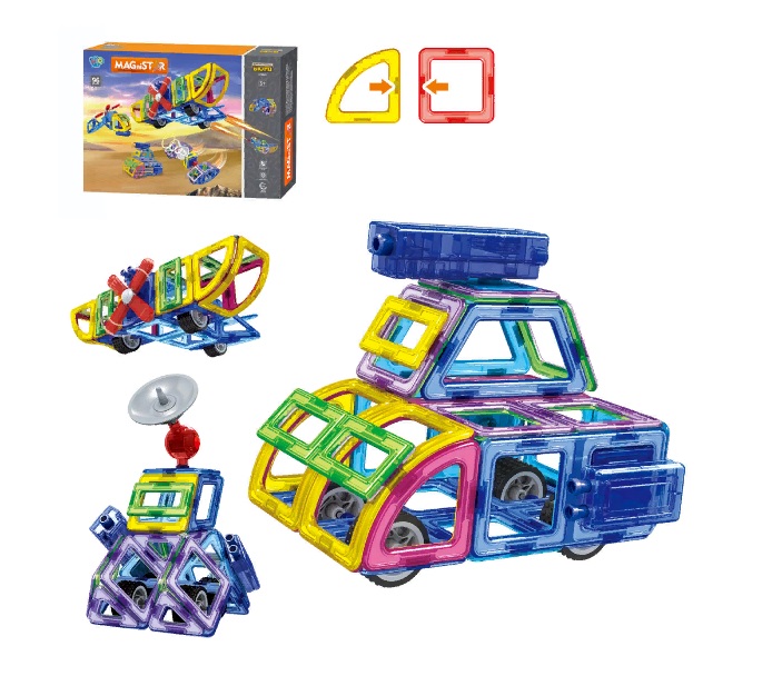 

Магнитный конструктор на 96 деталей игровой развивающий для детей Lov Toys (5001)