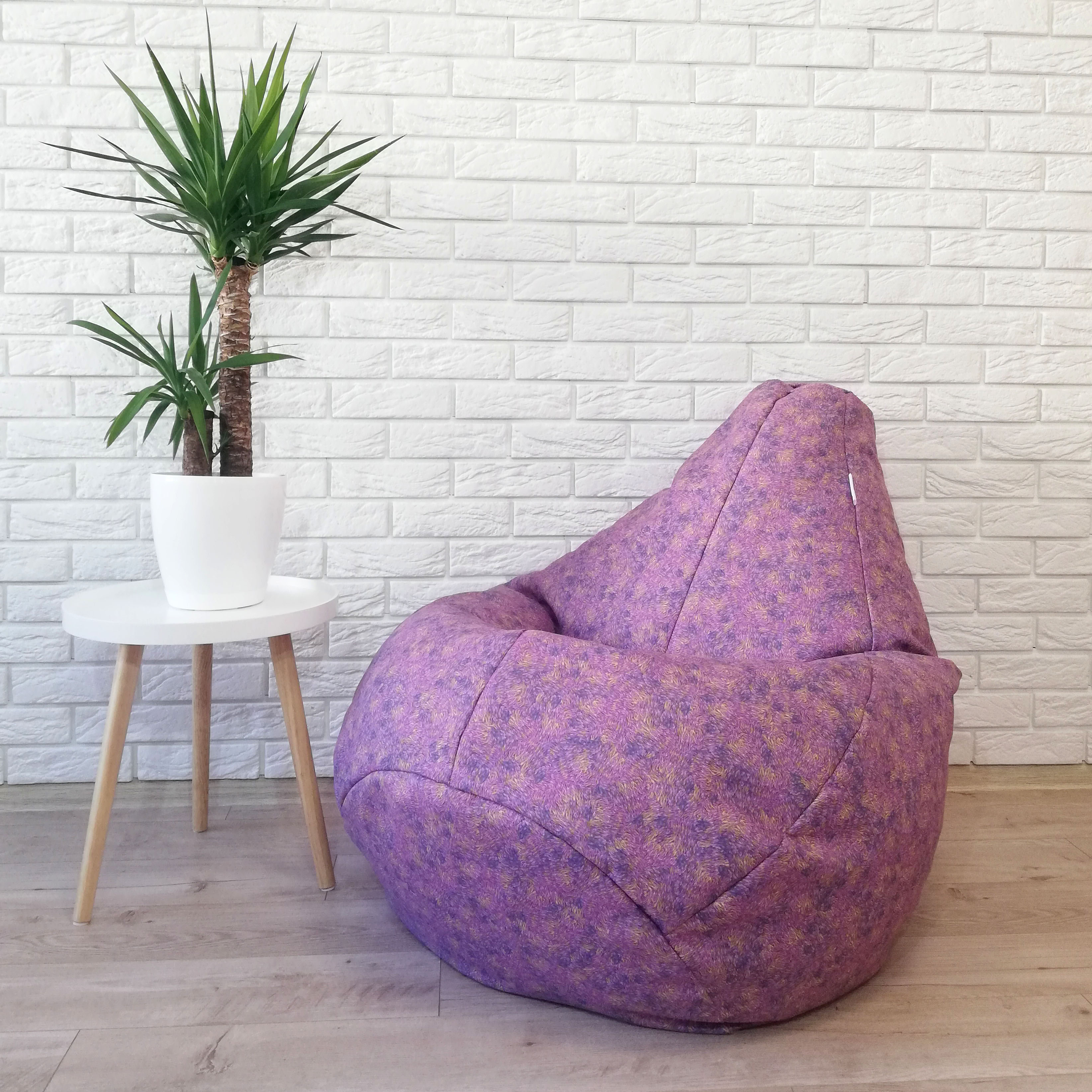 

Кресло мешок Nova KatyPuf "Сирень" Коттон, Размер XL 125x90