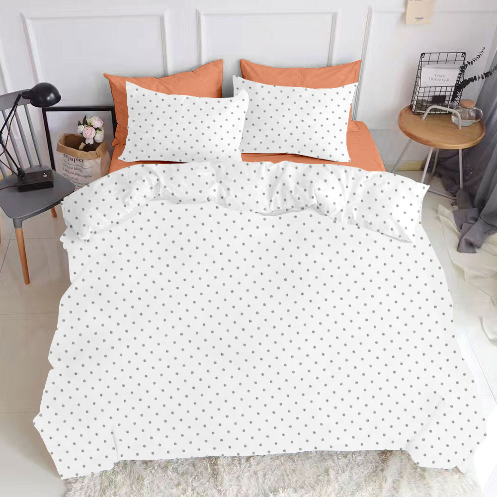 

Комплект постельного белья Cosas натурального Dots Grey El Terrakot 160х220