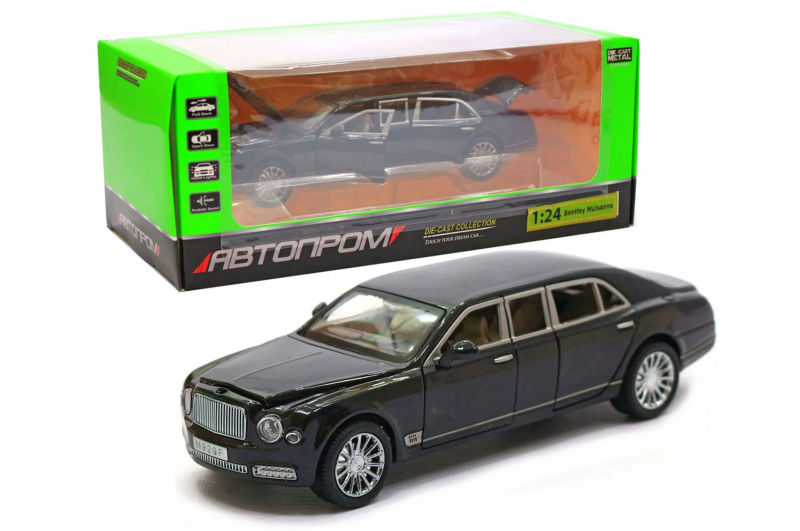 

Металева машинка Автопром 1:24 Bentley 285*145*115см різнобарвний 7694