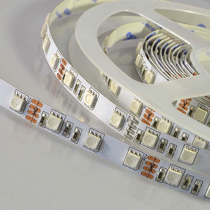 

Светодиодная лента FLT 12RGB Ultra Bright-P SMD 5050 12V DC 1м 60 LED/m до 500 Лм/м VERSO