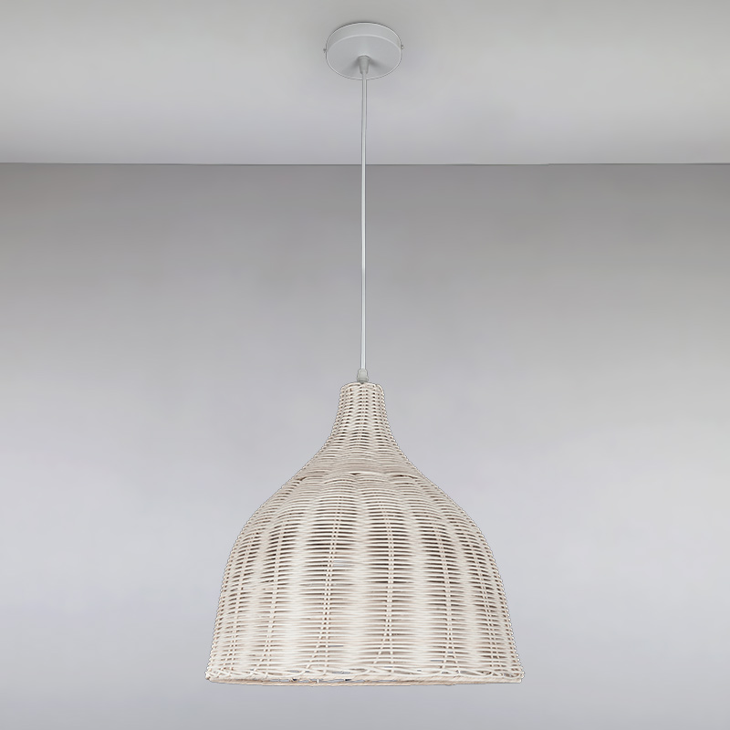 

Люстра подвесная Light House LS-15079RATTAN-1(360) WOOD белая