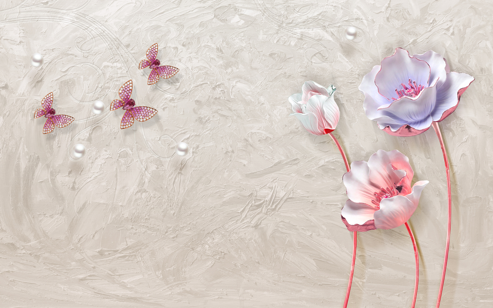 

Фотообои 3D '3Д цветы' (5340) , Живопись