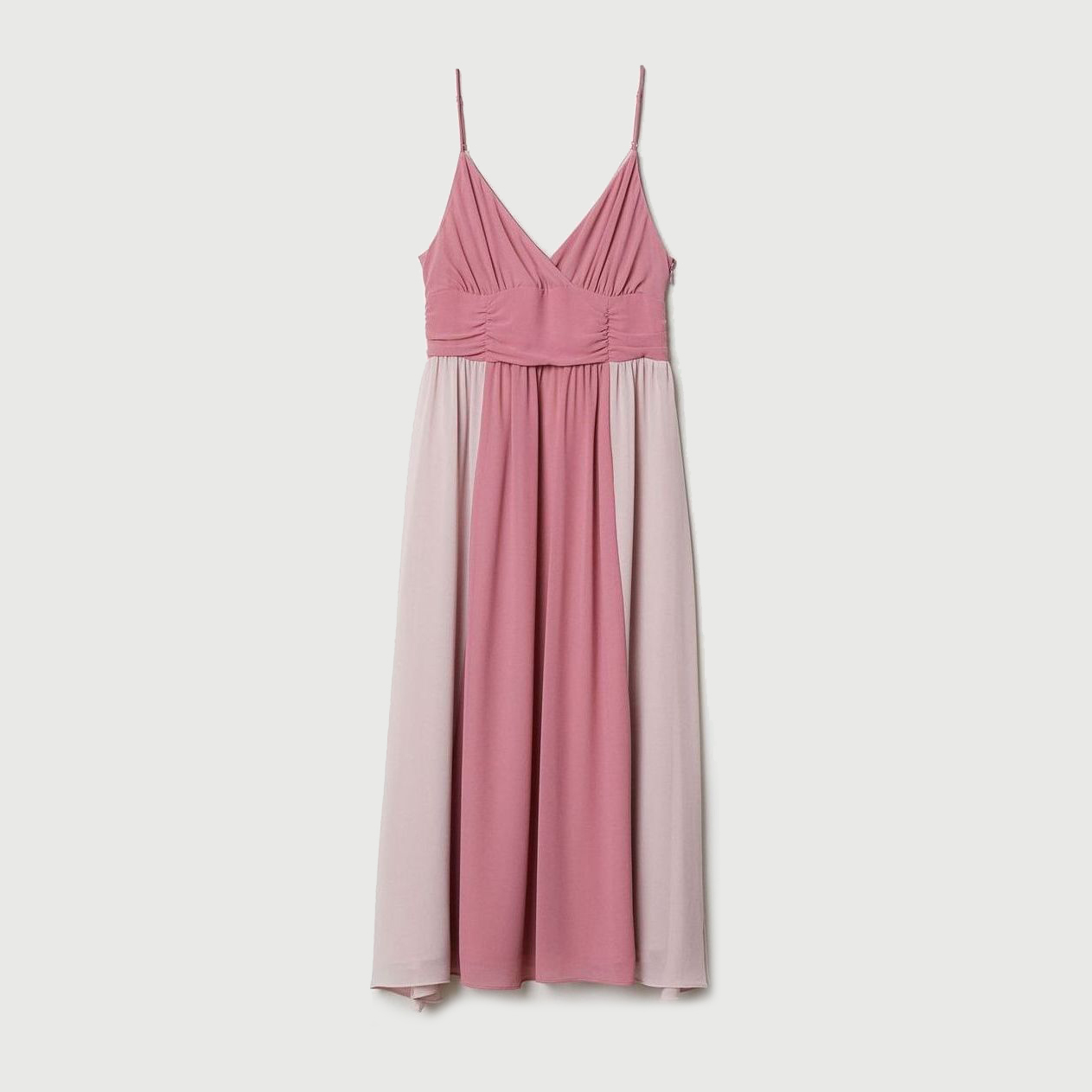 Акция на Сукня міді літня жіноча H&M 0644800 34 Темно-рожева от Rozetka