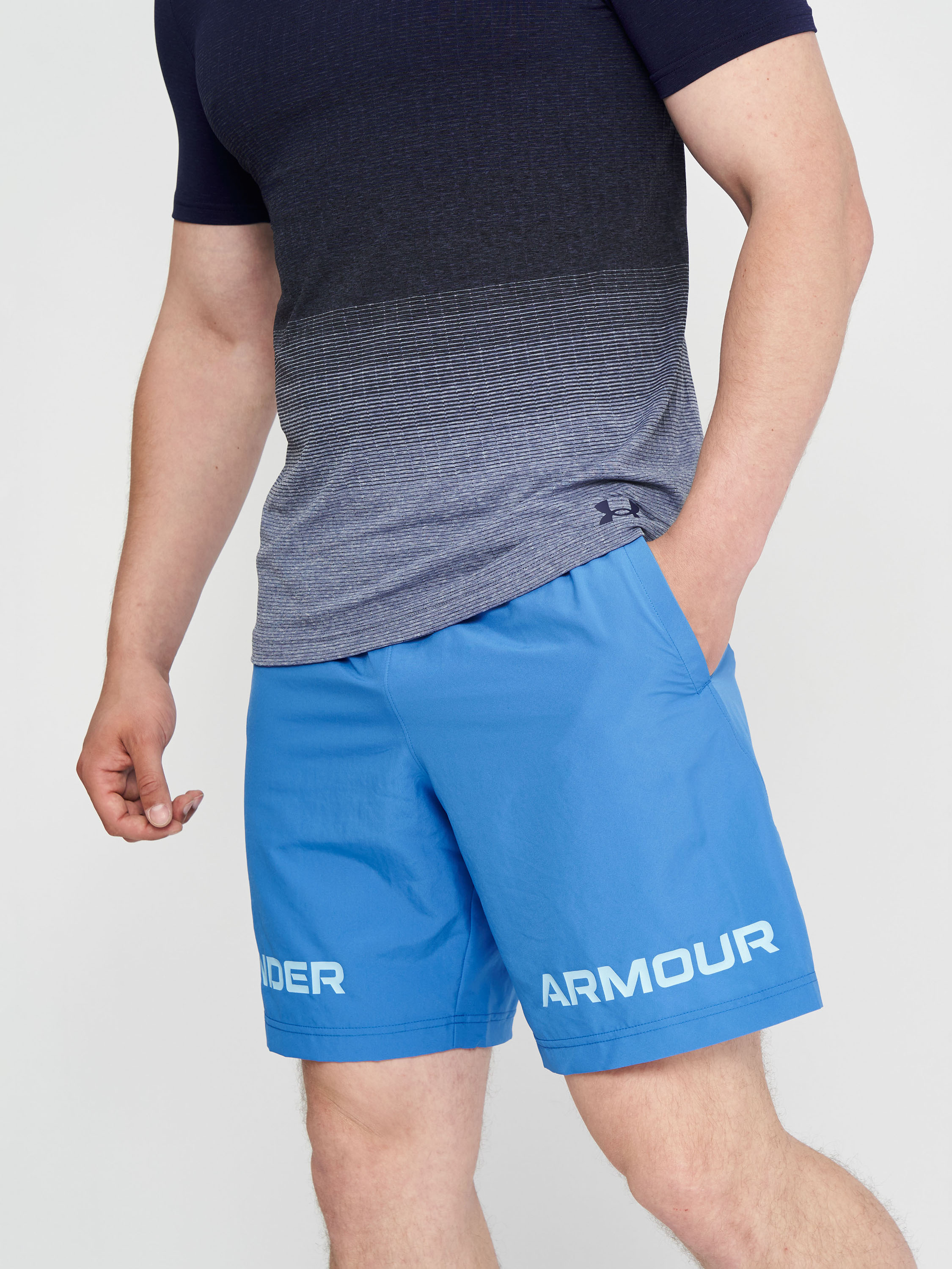 Акція на Шорти Under Armour Ua Woven Graphic Wm Short 1361433-899 S Сині від Rozetka