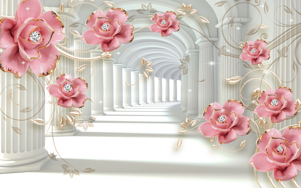 

Фотообои 3D 'Цветы в тоннеле' (6099) , Гладь