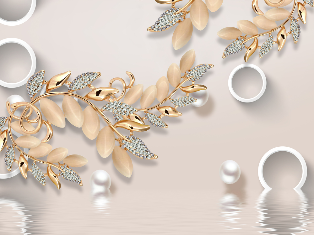 

Фотообои 3D 'Золотые веточки' (5688) , Иней
