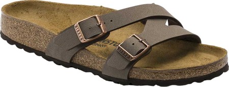 

Женские шлепанцы Birkenstock Yao Two Strap Slide Mocha Birkibuc 38