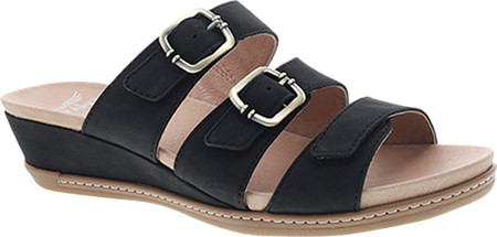 

Женские шлепанцы Dansko Allyson Buckled Slide Sandal Black Milled Nubuck 40