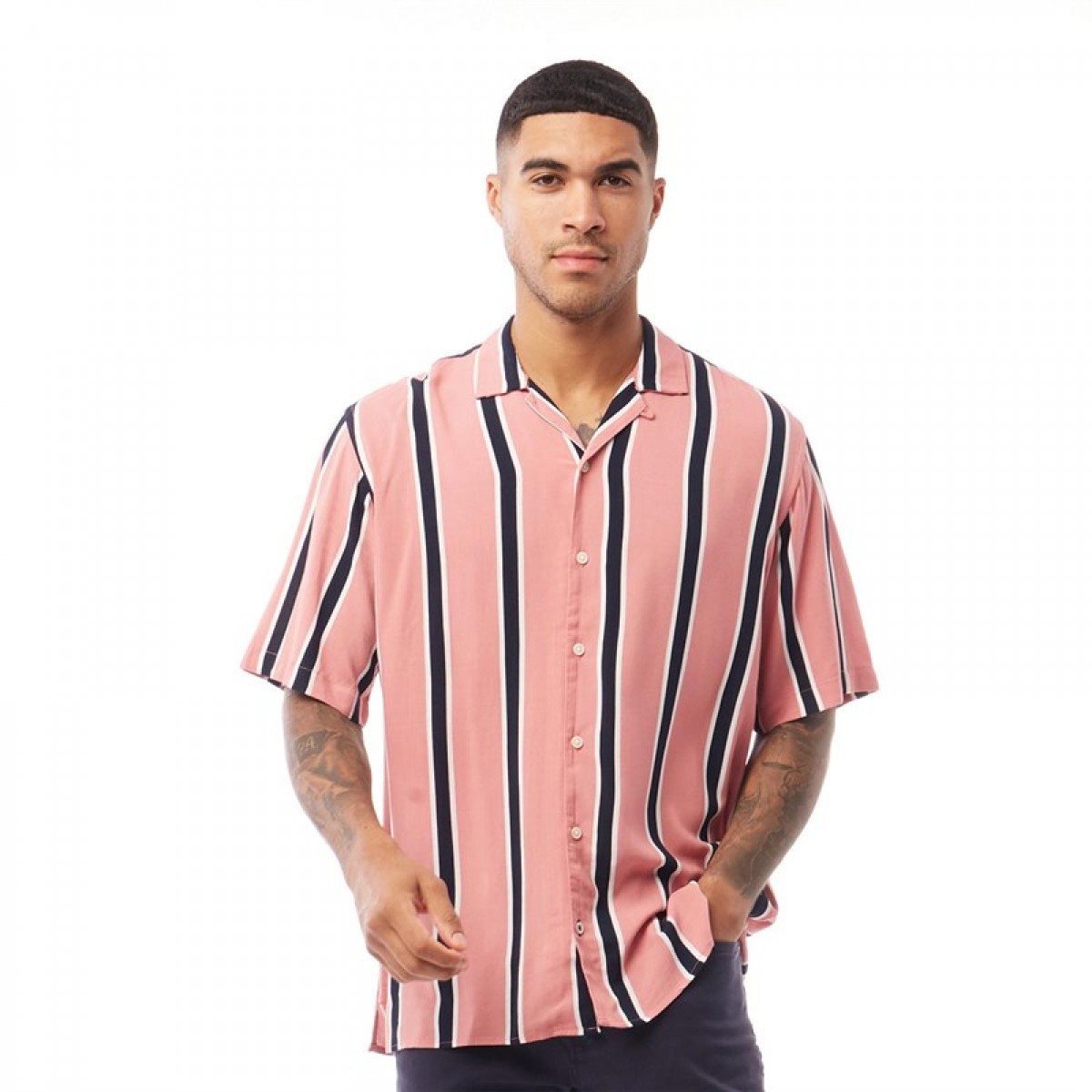 

Рубашка JACK AND JONES Teddy Short Sleeve Shirt Rosette Rose, XS (40)