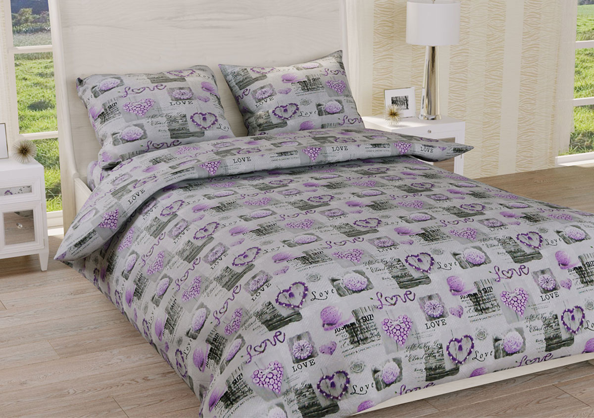 

Постельное белье Ранфорс Органик Р 427 Leleka-Textile семейный цветной (1389/3170)