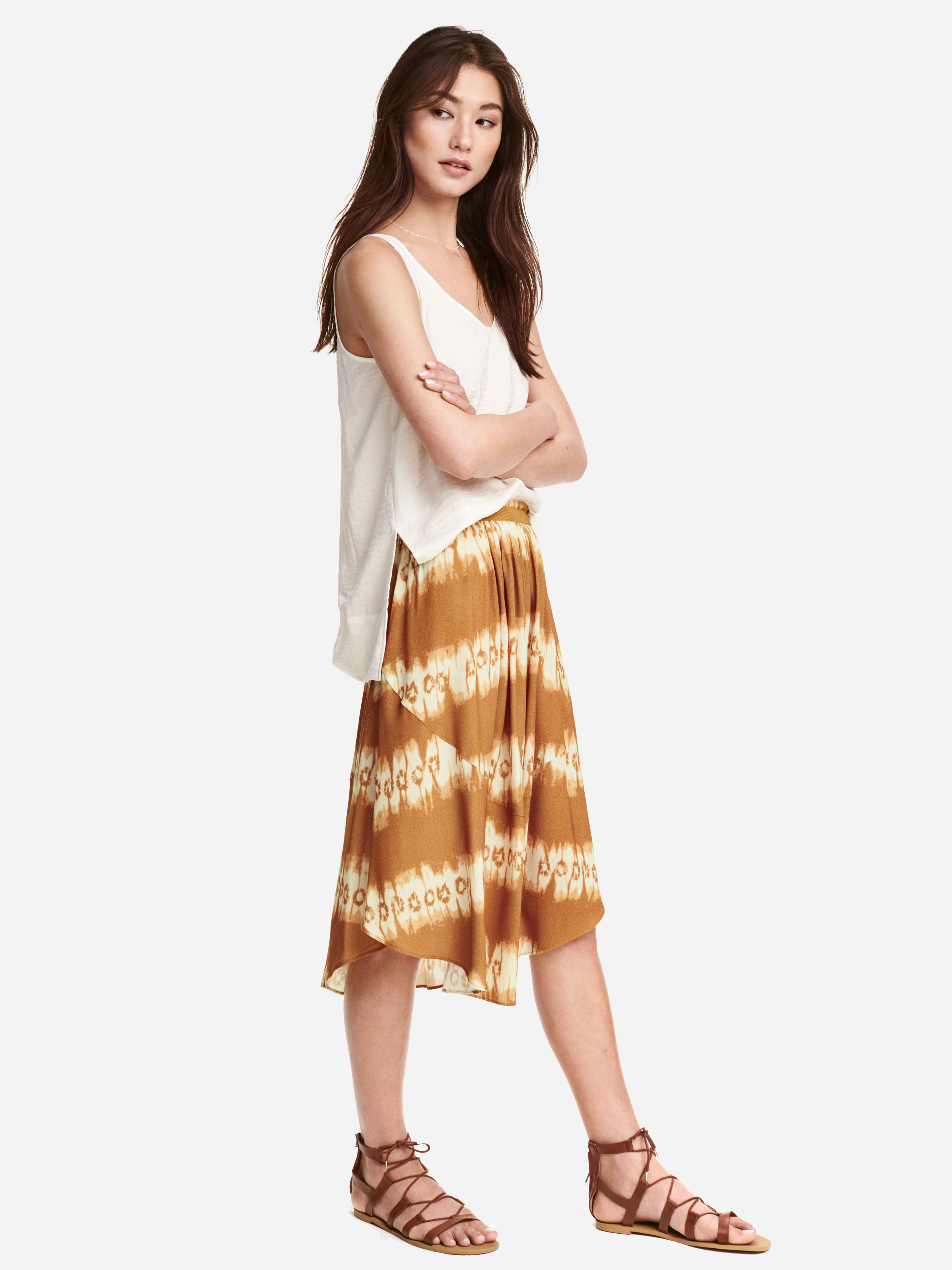 

Юбка H&M 3012043 34 Горчичная