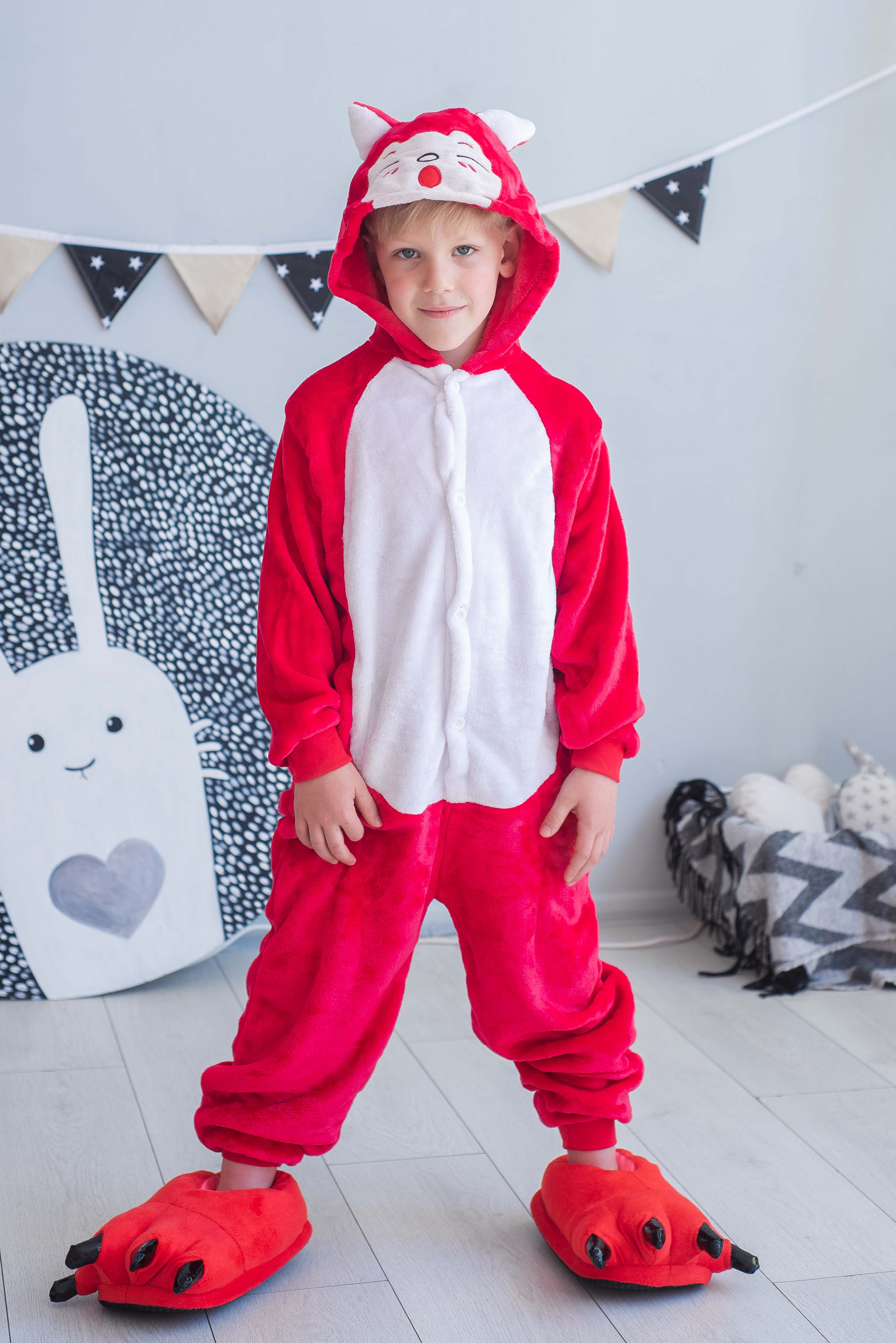 

Пижама Кигуруми детская BearWear Лисенок S 105 - 115 см Красный (K0W1-0091-S)