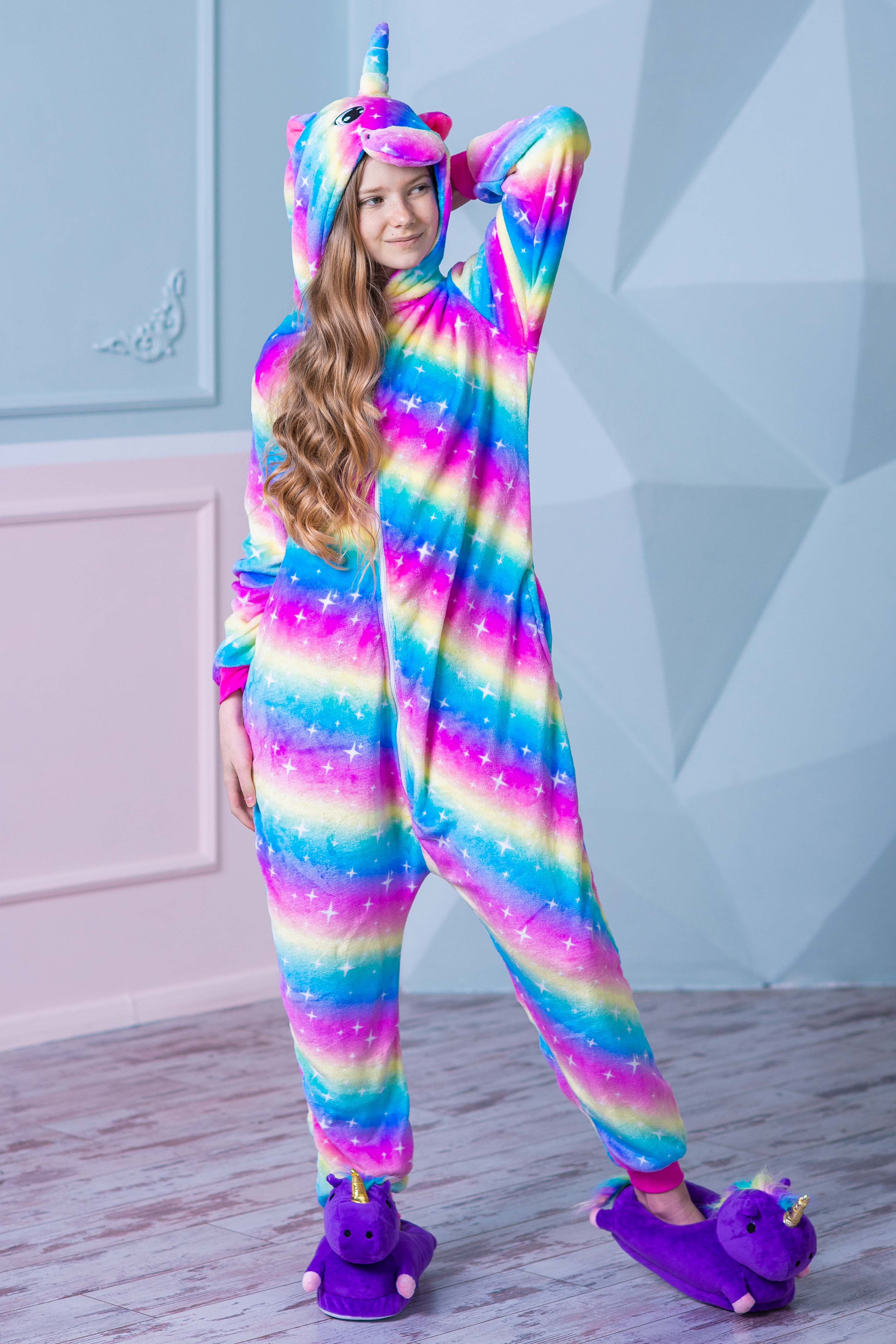 

Пижама Кигуруми взрослая BearWear Единорог северное сияние (на молнии)  165 - 175 см Разноцветный (K1W1-0118, Пижама Кигуруми взрослая BearWear Единорог северное сияние (на молнии) L 165 - 175 см Разноцветный (K1W1-0118-L)