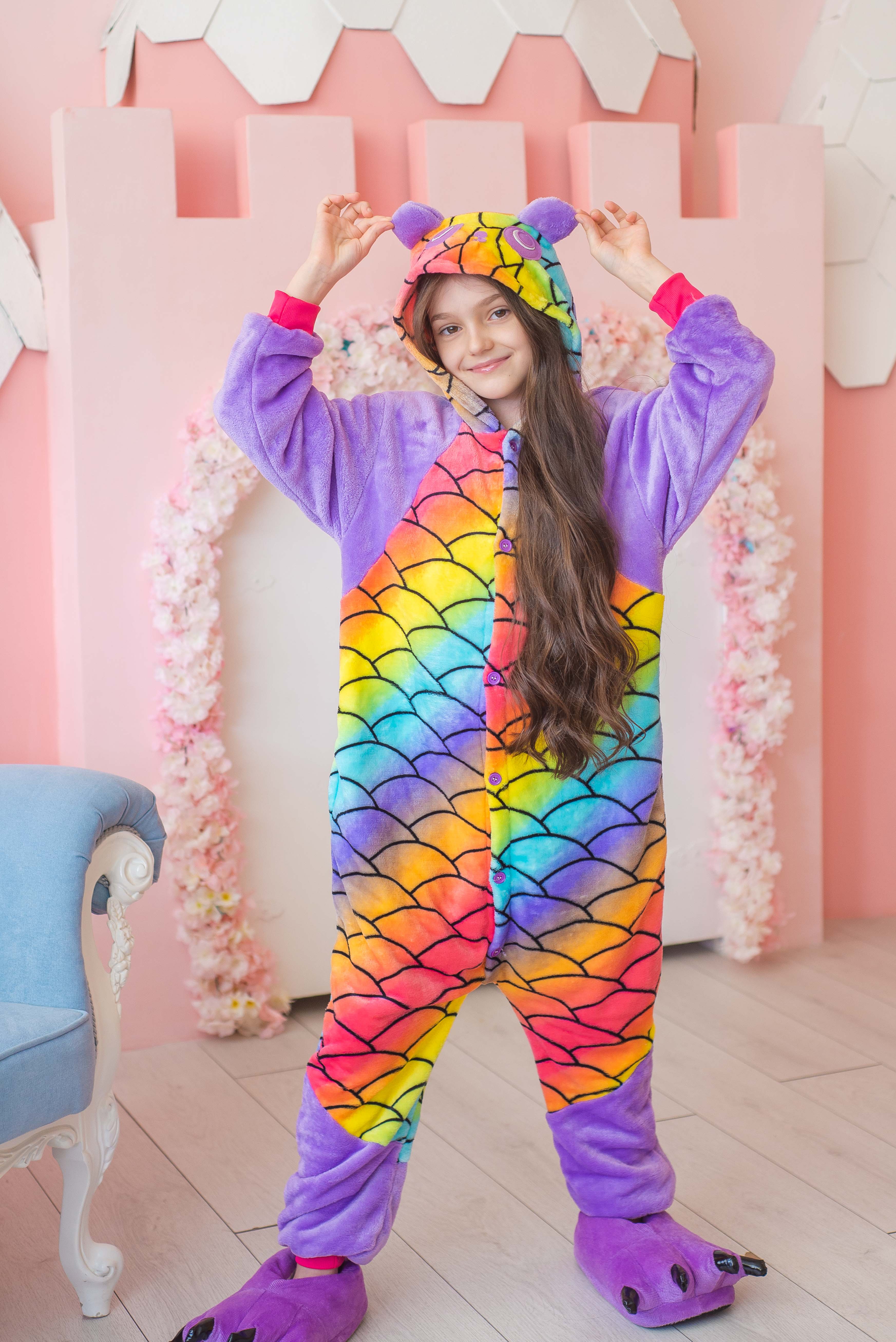 

Пижама Кигуруми детская BearWear Панда Чешуя L 125 - 135 см Разноцветный (K0W1-0101-L)