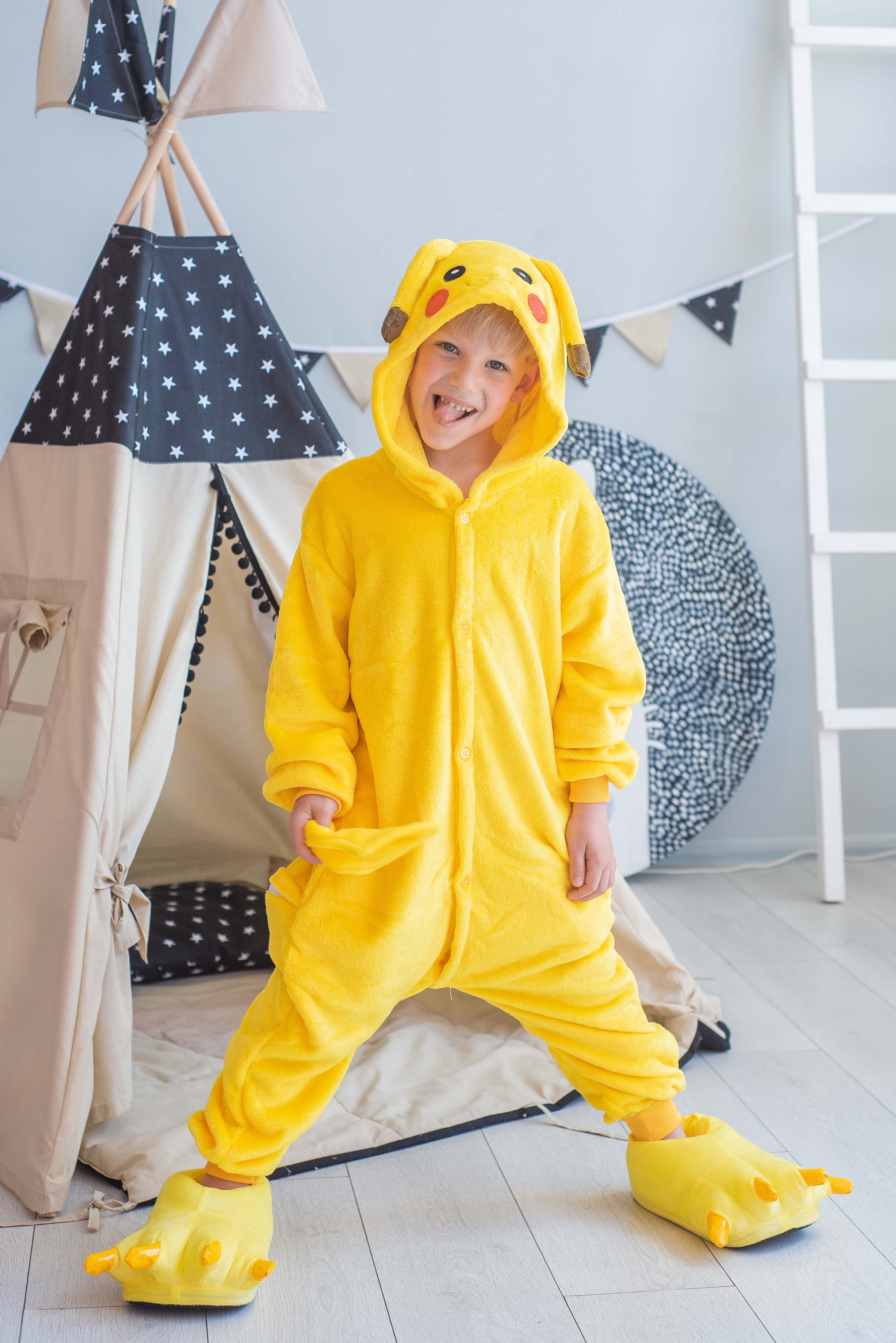 

Пижама Кигуруми детская BearWear Пикачу L 125 - 135 см Желтый (K0W1-0043-L)