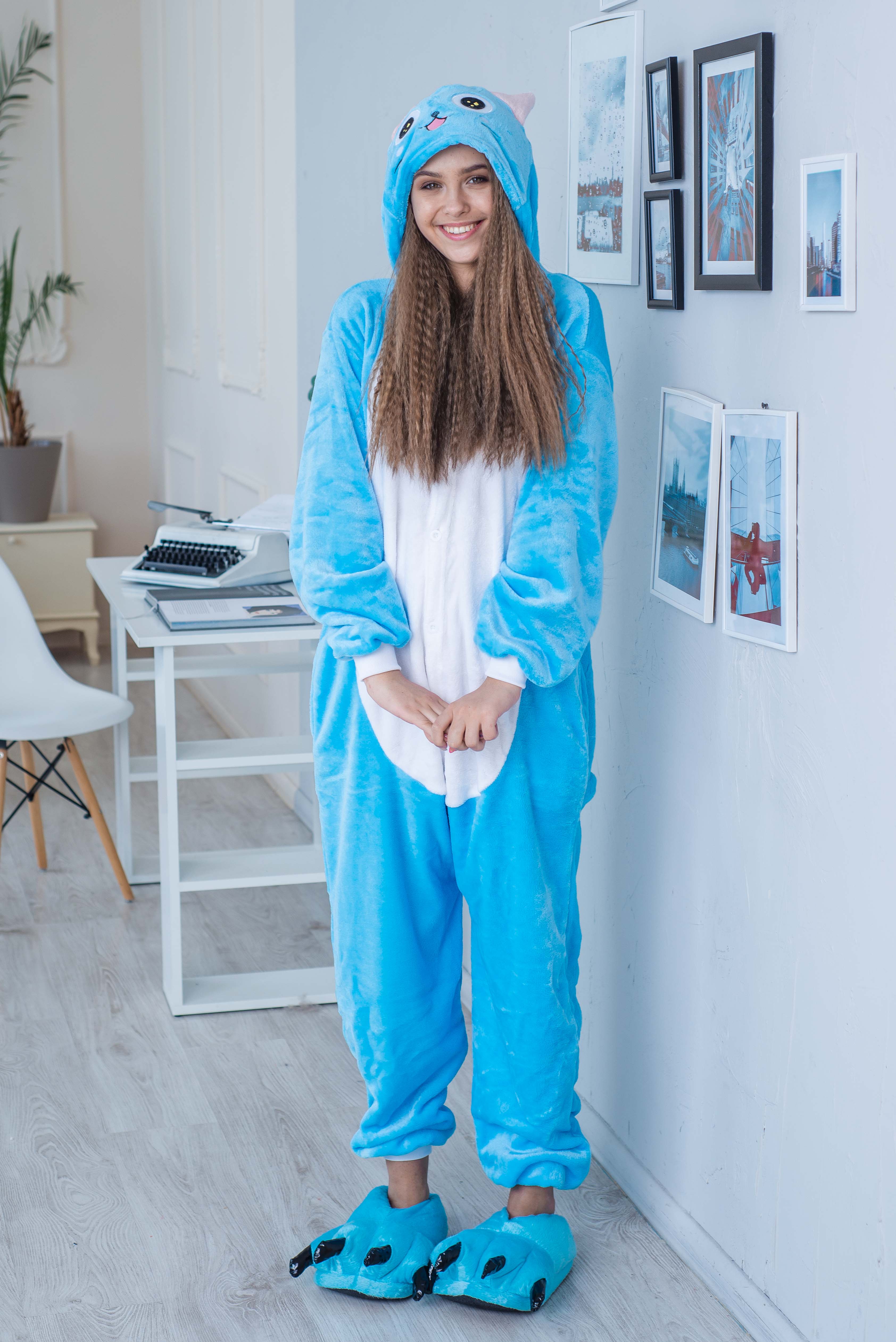 

Пижама Кигуруми взрослая BearWear Котик  155 - 165 см Голубой (K1W1-0047, Пижама Кигуруми взрослая BearWear Котик M 155 - 165 см Голубой (K1W1-0047-M)