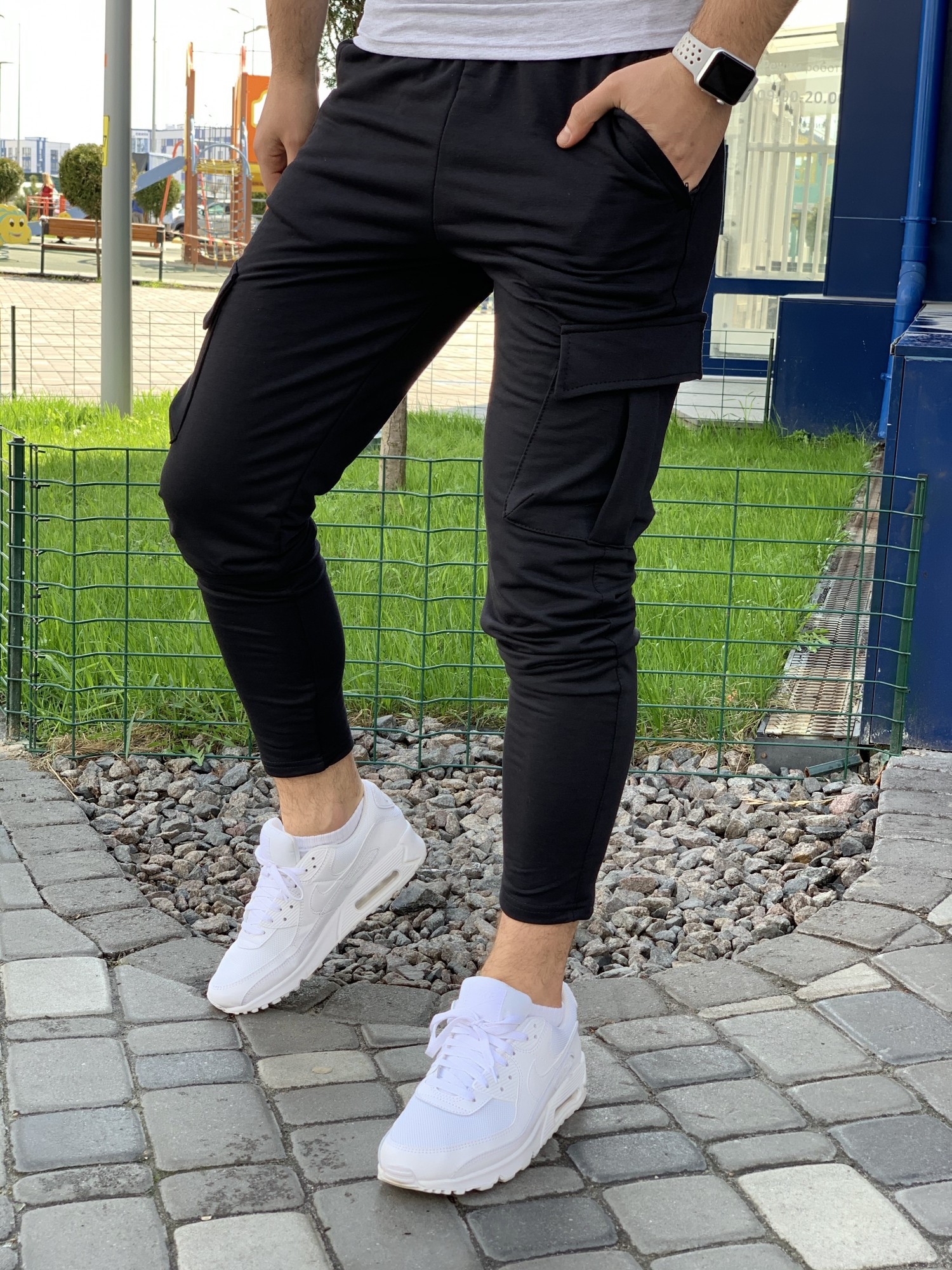 Мужские черные штаны карго Spot Cargo Slim M – в интернет-магазине ...