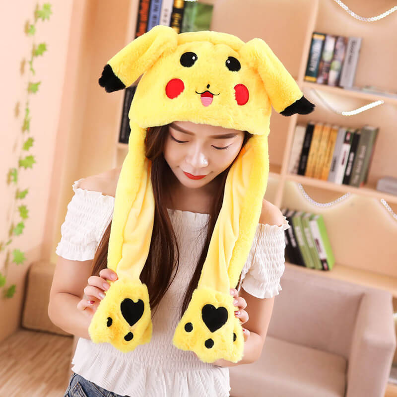 

Шапка BearWear Пикачу с хлопающими ушами и подсветкой Желтый
