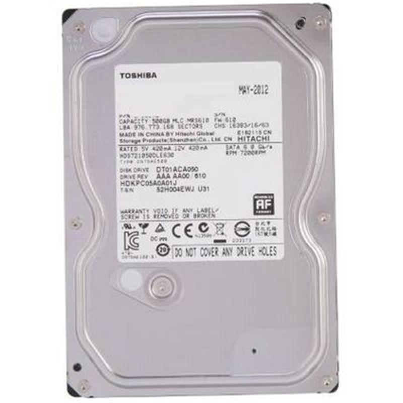 Накопитель HDD SATA 500GB Toshiba 7200rpm 32MB (DT01ACA050) гар. 12 мес ...