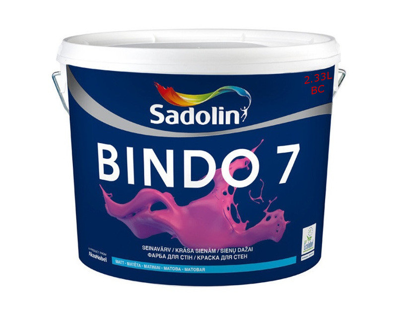 

Краска латексная SADOLIN BINDO 7 интерьерная ВC-транспорентная 2,33л