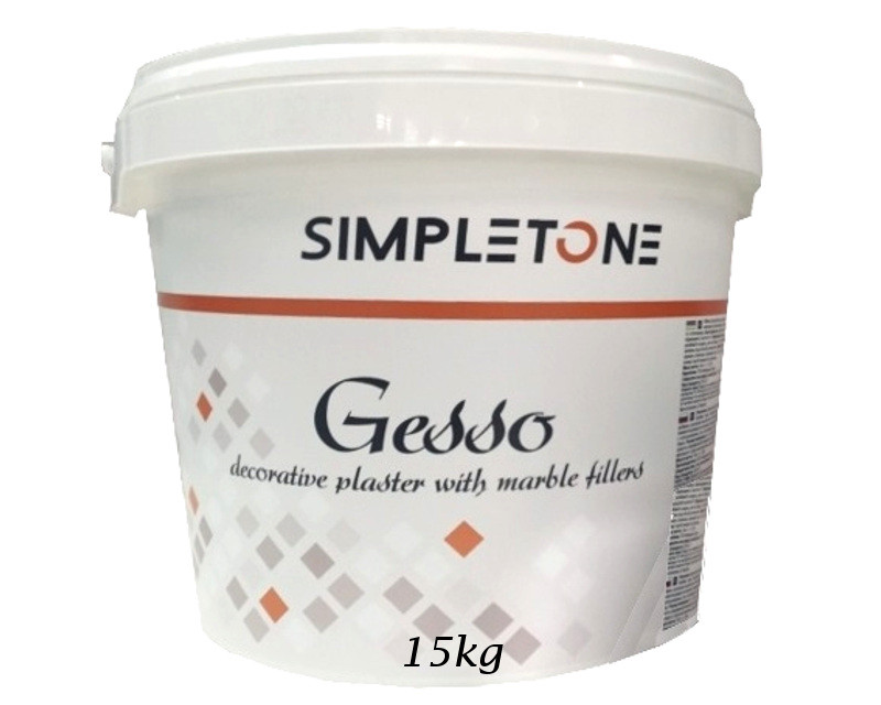 

Штукатурка "меловая" SIMPLETONE GESSO декоративная 15кг