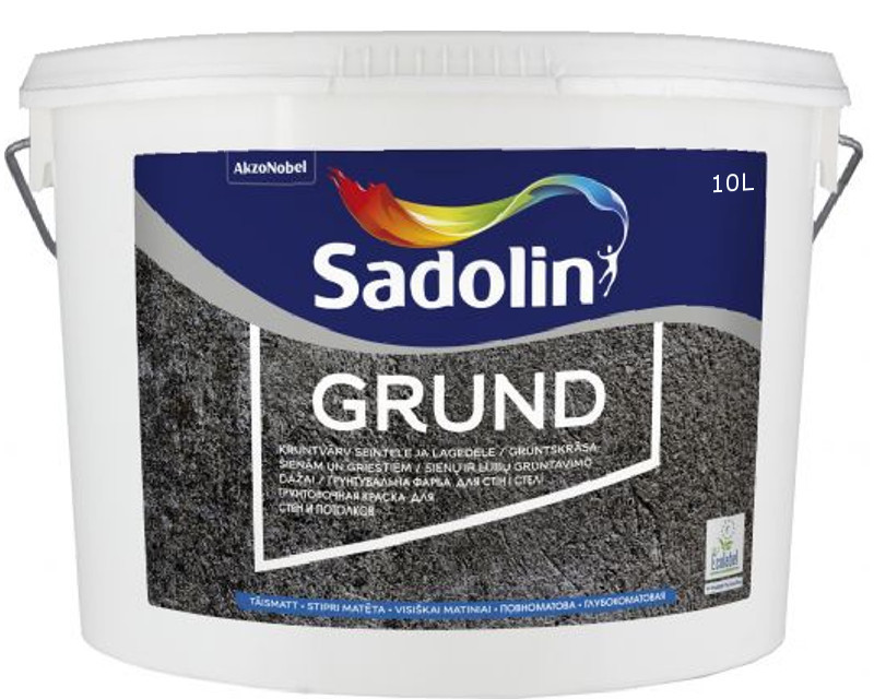 

Грунт дисперсионный SADOLIN GRUND для впитывающих поверхностей белый (база ВW) 10л