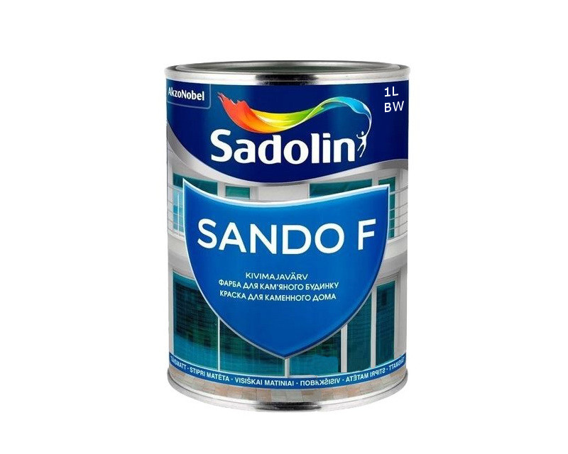 

Краска латексная SADOLIN SANDO F фасадная белая - база ВW 1л