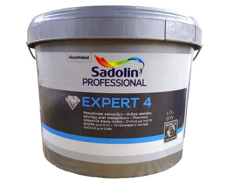

Краска акрилатная SADOLIN EXPERT 4 интерьерная белый (база ВW) 10л