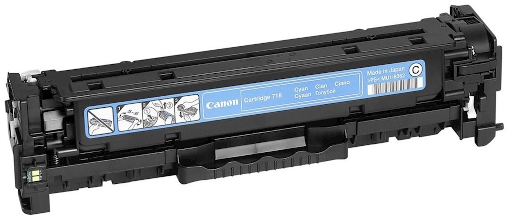Картридж Canon 718 Cyan (2661B002) восстановленный (оригинальный корпус ...