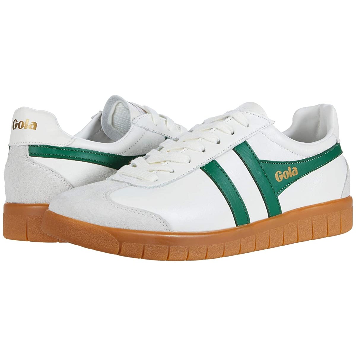 

Сникеры Gola Hurricane Leather Off-White/Green/Gum, 42