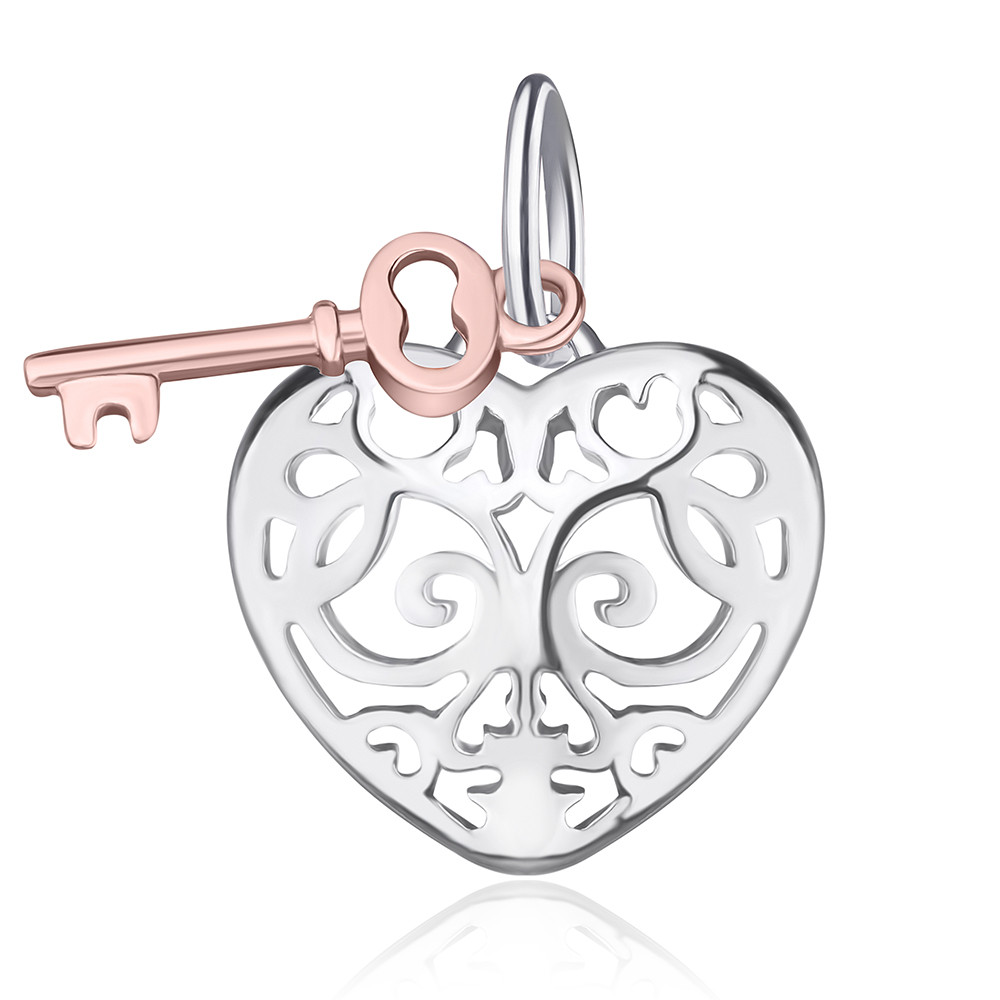 

Серебряная подвеска Silvex925 "Ключ от сердца" в стиле "Tiffany" П23/2005А