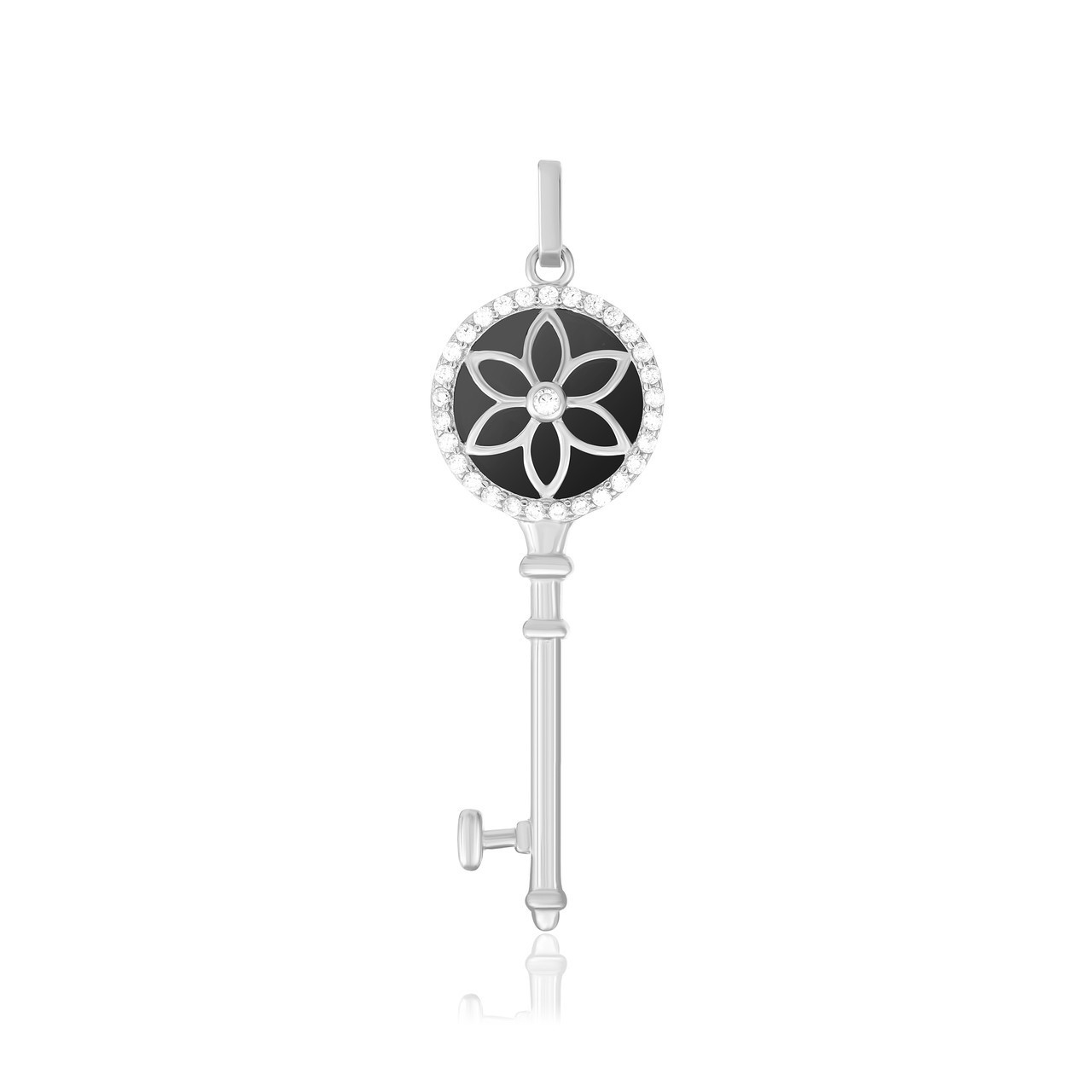 

Серебряная подвеска Silvex925 с керамикой - "Ключ" П2ФК/1005