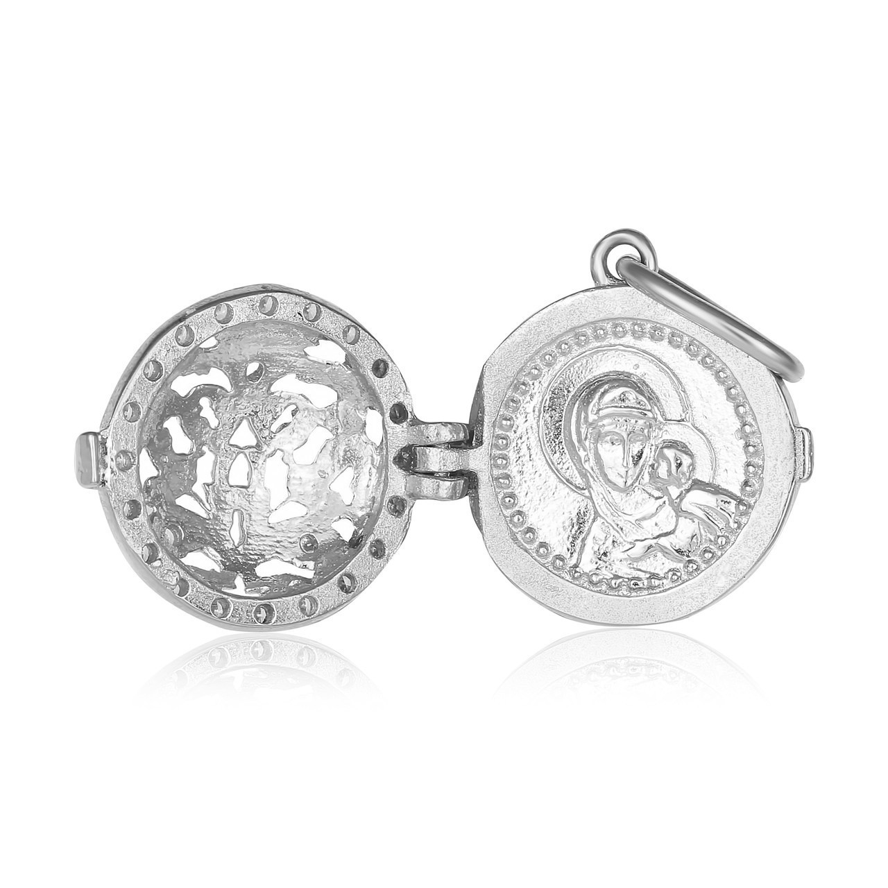 

Серебряная подвеска Silvex925 с фианитом - "Икона Божией Матери" П2Ф/207