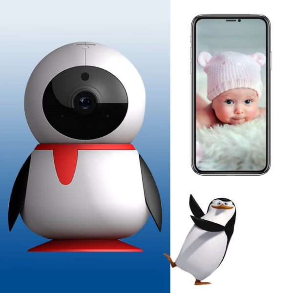 

Видеоняня BabySmile Пингви P35 (датчик движения, 1080P, ночное видение, панорамная и 3D навигация)