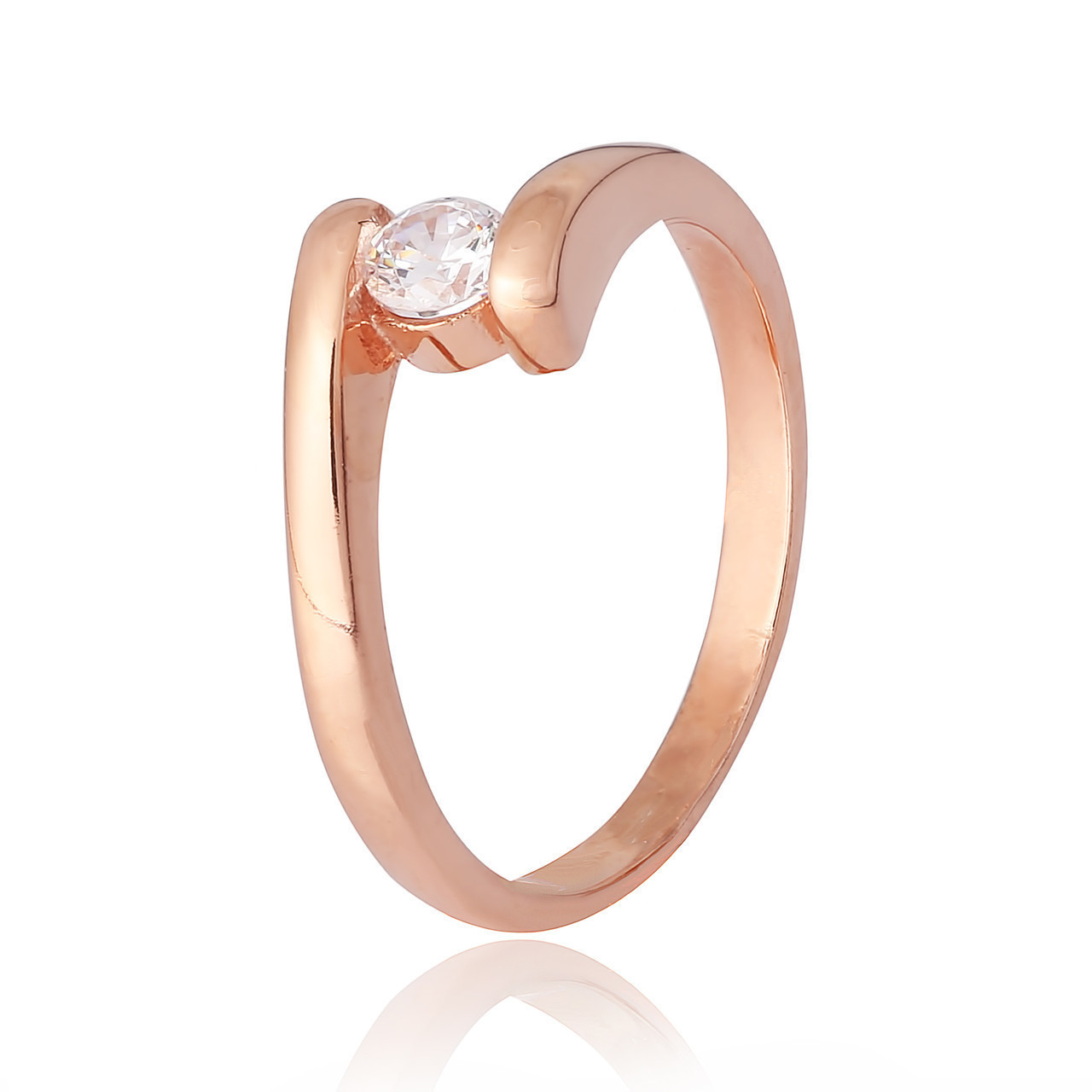 

Серебряное кольцо позолоченное с фианитом Silvex925 К3Ф/861 - 18