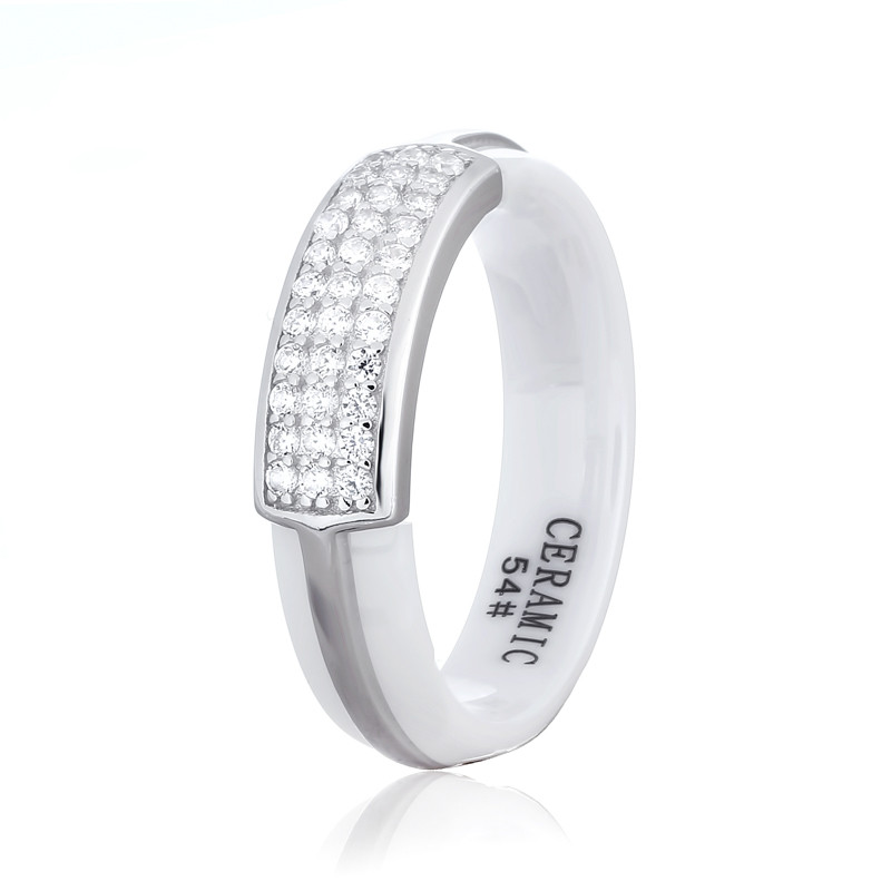 

Серебряное кольцо керамическое Silvex925 К2ФК1/1009 - 17,5