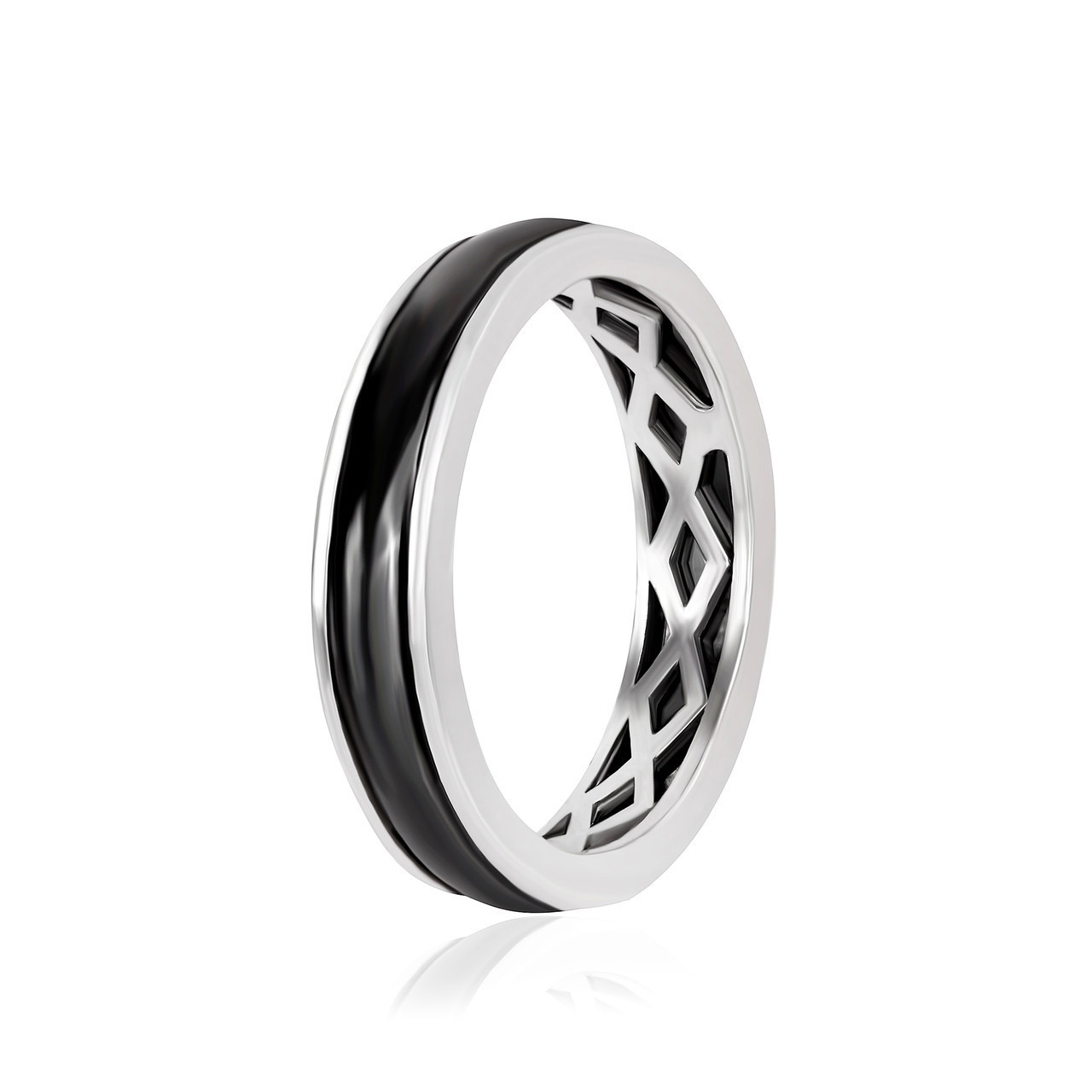 

Серебряное кольцо керамическое Silvex925 К2К/1016 - 18,5