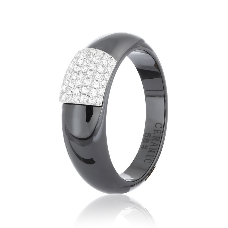 

Серебряное кольцо керамическое Silvex925 КК2ФК/1007 - 18