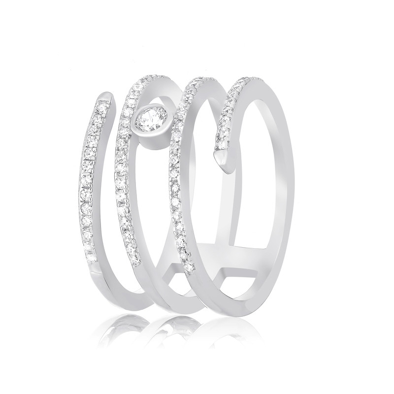 

Серебряное кольцо с фианитом Silvex925 К2Ф/190 - 17