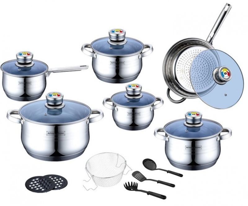

Набор посуды Royalty Line RL-1801B Silver